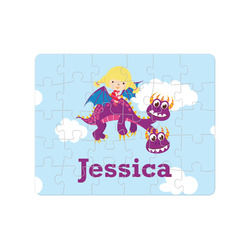 Girl Flying on a Dragon 30 pc Jigsaw Puzzle (Personalized)