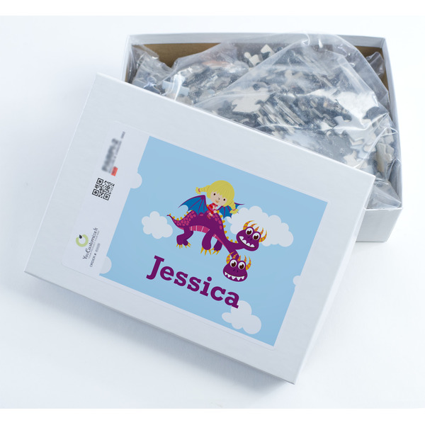 Girl Flying on a Dragon Jigsaw Puzzle 500 Piece - Box