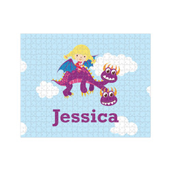 Girl Flying on a Dragon 500 pc Jigsaw Puzzle (Personalized)