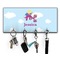 Girl Flying on a Dragon Key Hanger w/ 4 Hooks w/ Graphics and Text
