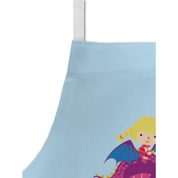 Girl Flying on a Dragon Kid's Aprons - Detail