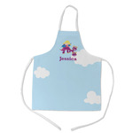 Girl Flying on a Dragon Kid's Apron w/ Name or Text