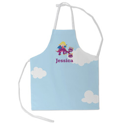 Girl Flying on a Dragon Kid's Apron - Small (Personalized)