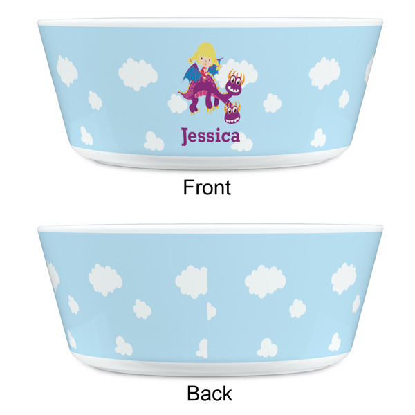 Girl Flying on a Dragon Kids Bowls - APPROVAL