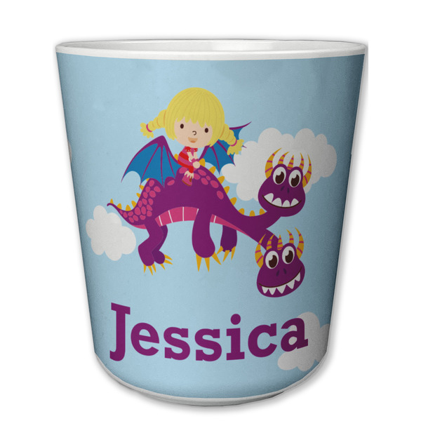 Custom Girl Flying on a Dragon Plastic Tumbler 6oz (Personalized)