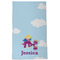 Girl Flying on a Dragon Kitchen Towel - Poly Cotton - Full Front