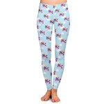 Girl Flying on a Dragon Ladies Leggings - Extra Small