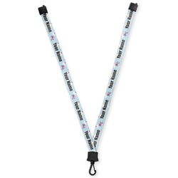 Girl Flying on a Dragon Lanyard (Personalized)