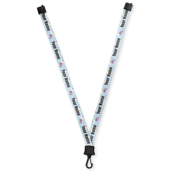 Custom Girl Flying on a Dragon Lanyard (Personalized)
