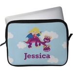 Girl Flying on a Dragon Laptop Sleeve / Case - 15" (Personalized)
