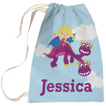Girl Flying on a Dragon Laundry Bag (Personalized)