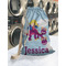 Girl Flying on a Dragon Laundry Bag in Laundromat