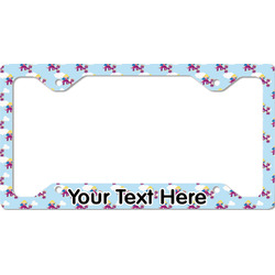 Girl Flying on a Dragon License Plate Frame - Style C (Personalized)
