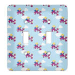 Girl Flying on a Dragon Light Switch Cover (2 Toggle Plate)
