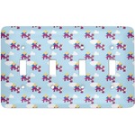 Girl Flying on a Dragon Light Switch Cover (4 Toggle Plate)