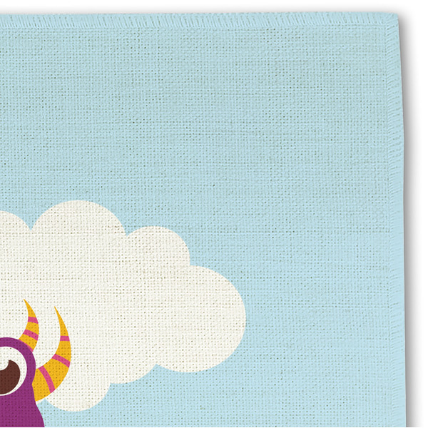 Girl Flying on a Dragon Linen Placemat - DETAIL