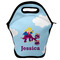 Girl Flying on a Dragon Lunch Bag - Front