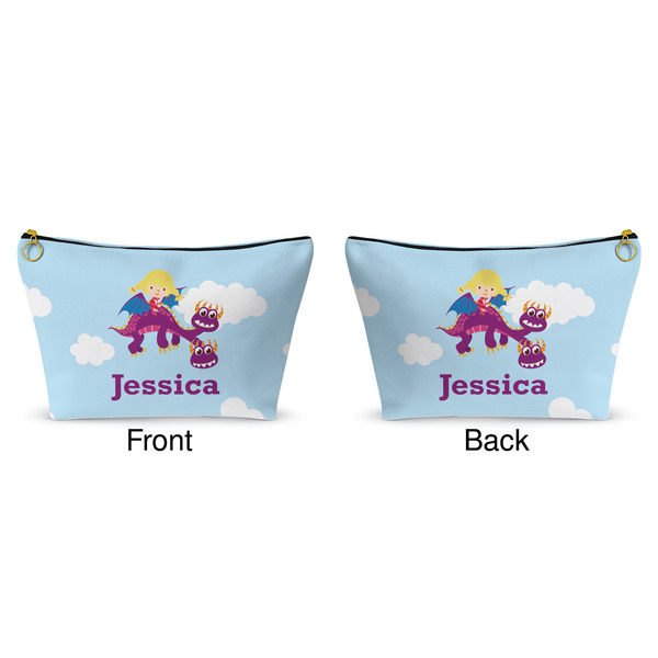 Girl Flying on a Dragon Makeup Bag Approval