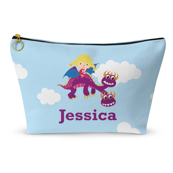 Custom Girl Flying on a Dragon Makeup Bag (Personalized)