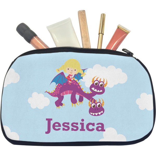Girl Flying on a Dragon Makeup Bag Medium