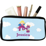 Girl Flying on a Dragon Makeup / Cosmetic Bag - Small (Personalized)