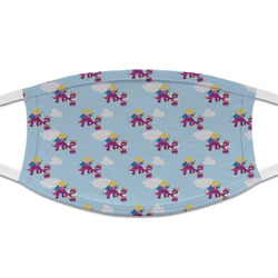 Girl Flying on a Dragon Cloth Face Mask (T-Shirt Fabric)