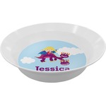 Girl Flying on a Dragon Melamine Bowl - 12 oz (Personalized)