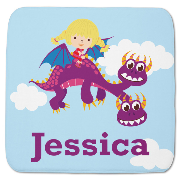 Girl Flying on a Dragon Memory Foam Bath Mat 48 X 48