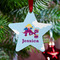 Girl Flying on a Dragon Metal Star Ornament - Lifestyle