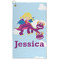Girl Flying on a Dragon Microfiber Golf Towels - FRONT