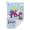 Girl Flying on a Dragon Microfiber Golf Towels Small - FRONT FOLDED