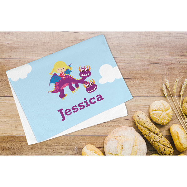 Girl Flying on a Dragon Microfiber Kitchen Towel - LIFESTYLE