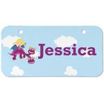 Girl Flying on a Dragon Mini/Bicycle License Plate (2 Holes) (Personalized)