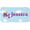 Girl Flying on a Dragon Mini/Bicycle License Plate (2 Holes) (Personalized)