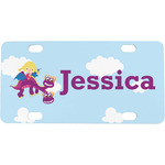 Girl Flying on a Dragon Mini/Bicycle License Plate (Personalized)