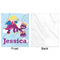 Girl Flying on a Dragon Minky Blanket - 50"x60" - Single Sided - Front & Back