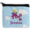 Girl Flying on a Dragon Neoprene Coin Purse - Front