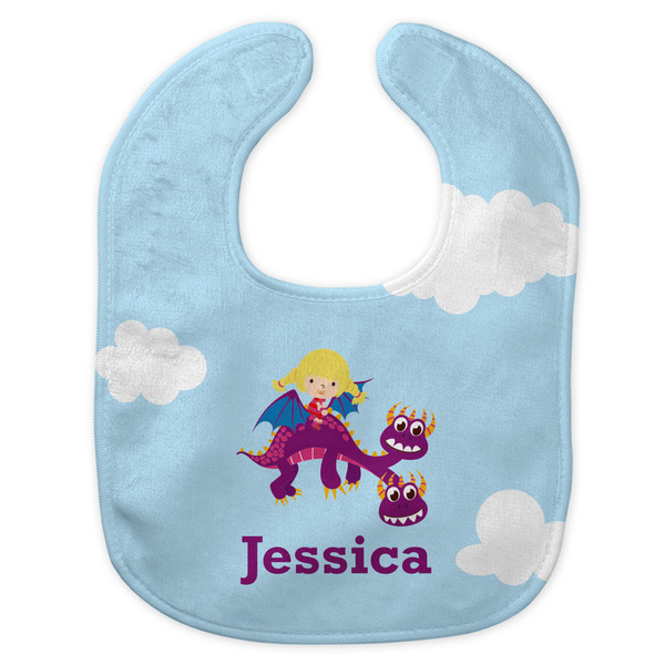 Girl Flying on a Dragon New Bib Flat Approval