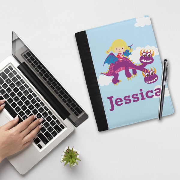 Girl Flying on a Dragon Notebook Padfolio - LIFESTYLE (large)