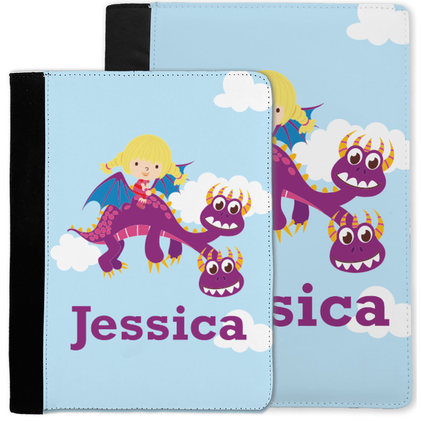 Girl Flying on a Dragon Notebook Padfolio - MAIN