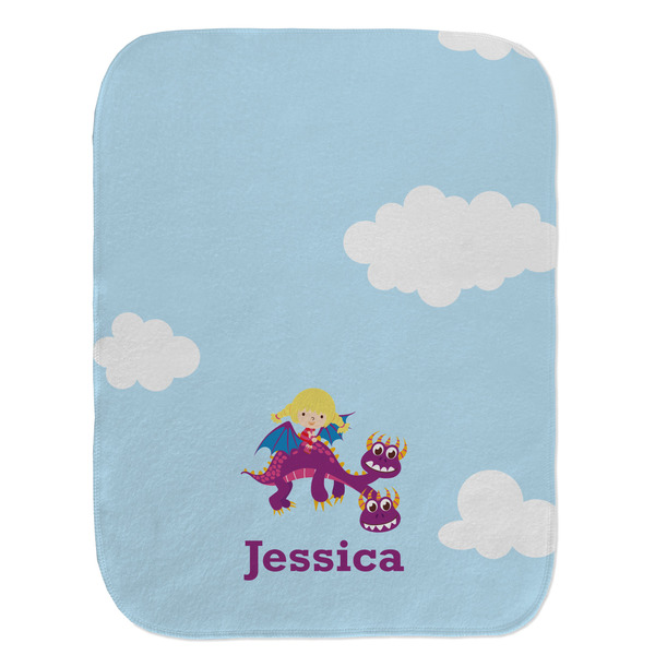 Girl Flying on a Dragon Old Burp Flat