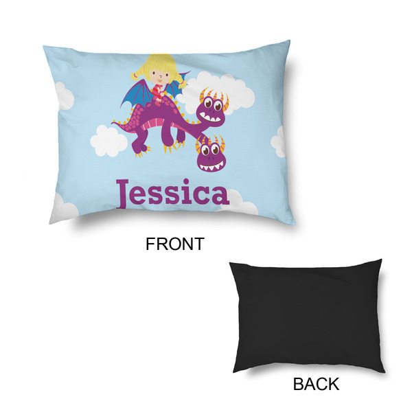 Girl Flying on a Dragon Outdoor Dog Beds - Small - APPROVAL