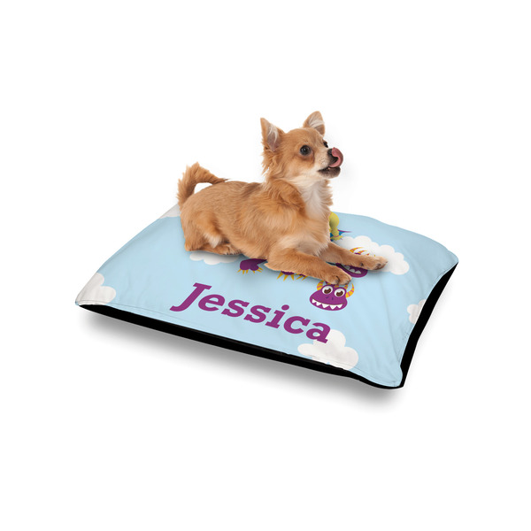 Girl Flying on a Dragon Outdoor Dog Beds - Small - IN CONTEXT