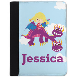 Girl Flying on a Dragon Padfolio Clipboard - Small (Personalized)