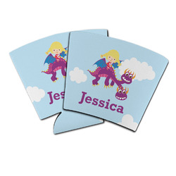 Girl Flying on a Dragon Party Cup Sleeve (Personalized)