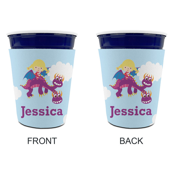 Girl Flying on a Dragon Party Cup Sleeves - without bottom - Approval