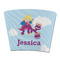 Girl Flying on a Dragon Party Cup Sleeves - without bottom - FRONT (flat)
