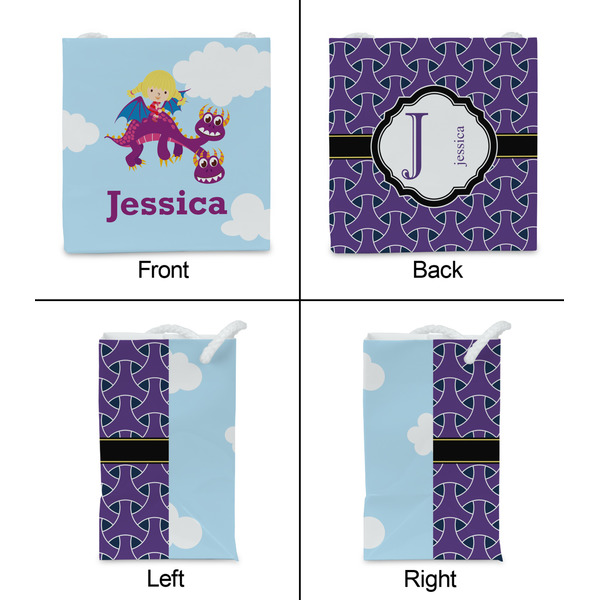 Girl Flying on a Dragon Party Favor Gift Bag - Gloss - Approval