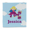 Girl Flying on a Dragon Party Favor Gift Bag - Gloss - Front