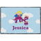 Girl Flying on a Dragon Personalized Door Mat - 36x24 (APPROVAL)